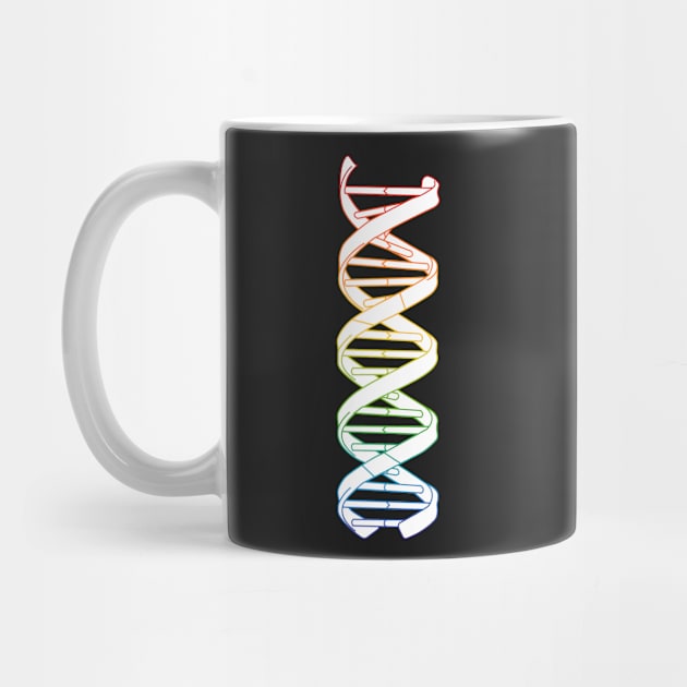 DNA Double Helix Rainbow Rosalind Watson Crick SCIENCE Biology by labstud